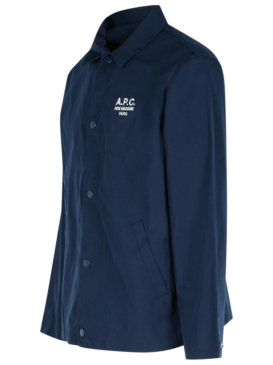 APC „Regis“ Marineblaues Hemd aus Polyestermischung