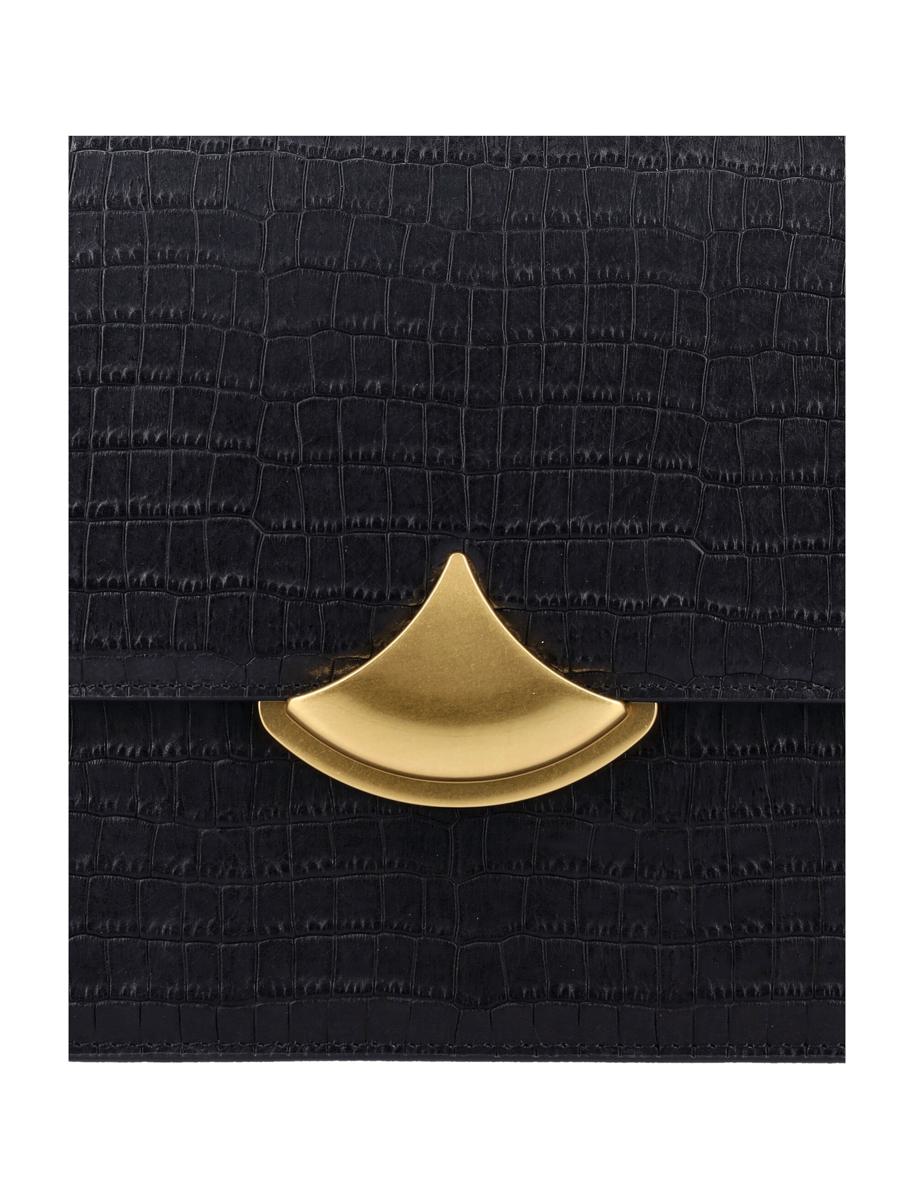 Sessun Sessùn Diviluz E Box-Tasche aus Leder mit Krokodilprägung