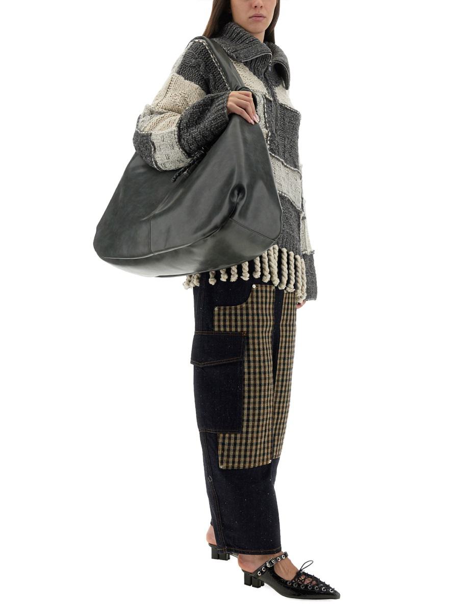Ganni – Patchwork-Jersey mit Pony