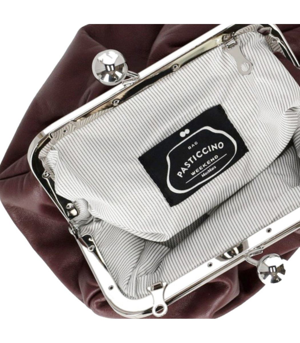 Weekend Max Mara Pasticcino Prati Kleine Burgunder-Clutch