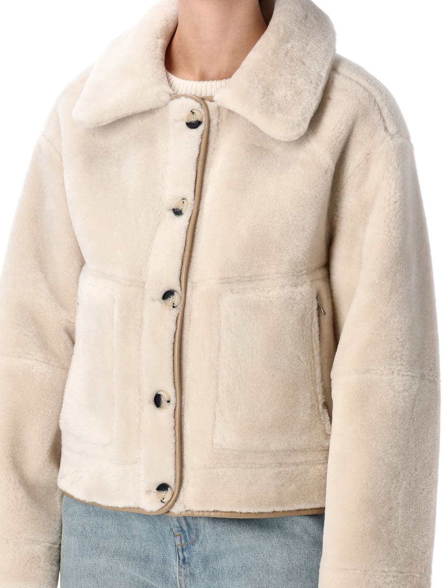 Urbancode – Wendbare Jacke aus Kunstpelz mit Innenseite aus Wildleder