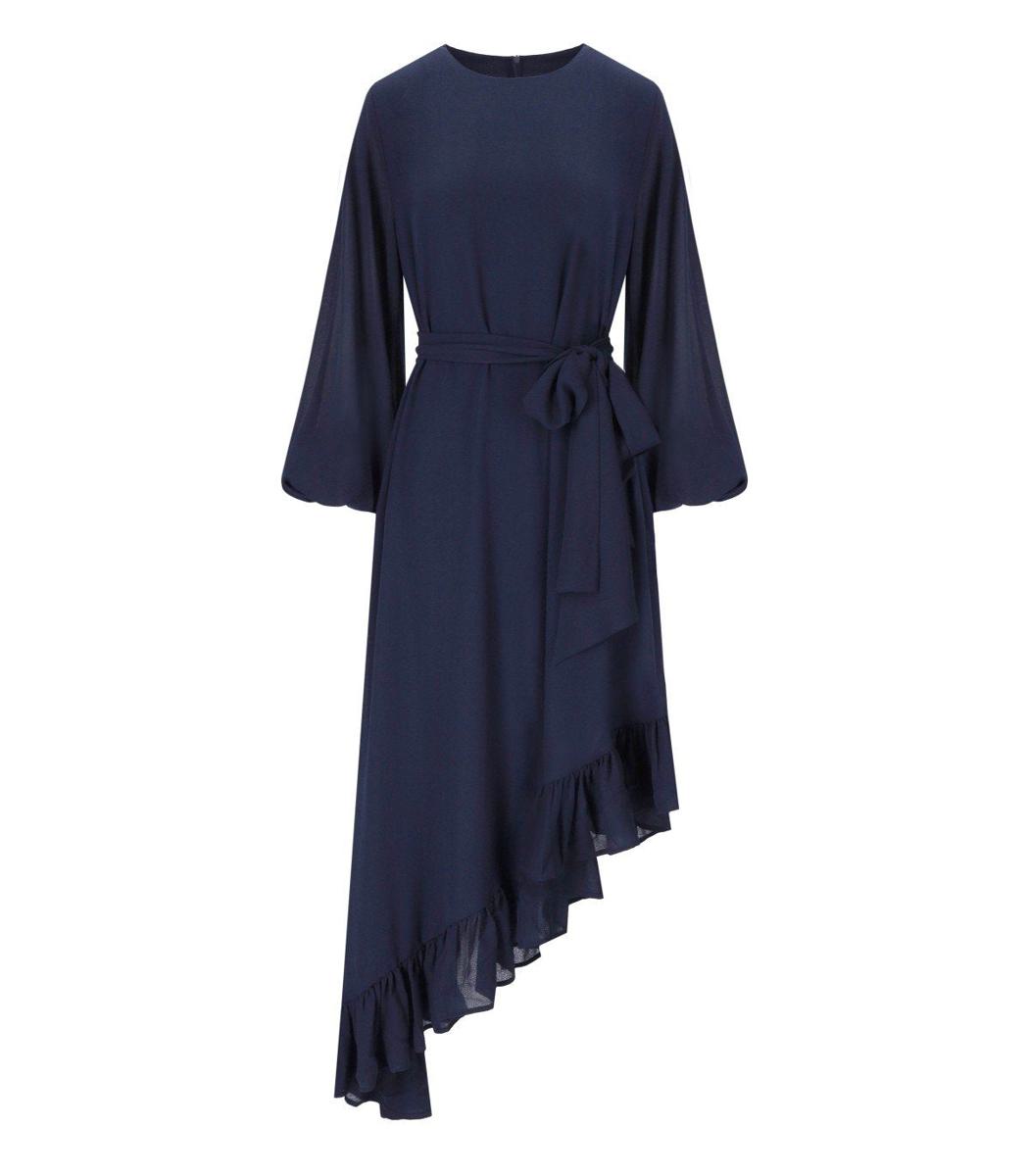 Essentiel Antwerp Iflower Marineblaues Kleid