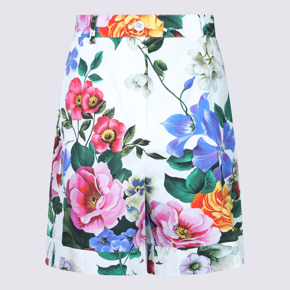 Dolce & Gabbana Mehrfarbige Baumwollshorts