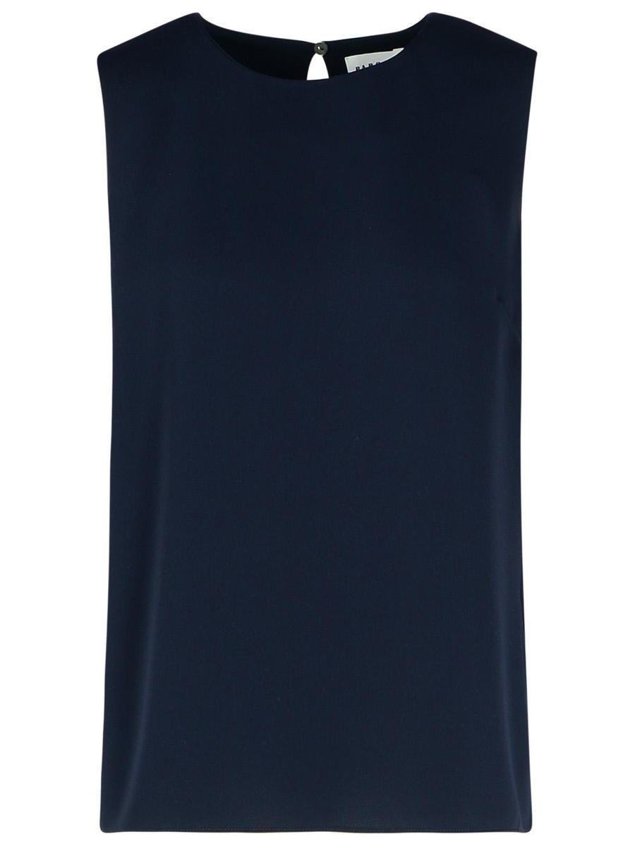 PAROSH Blaue Polyesterbluse