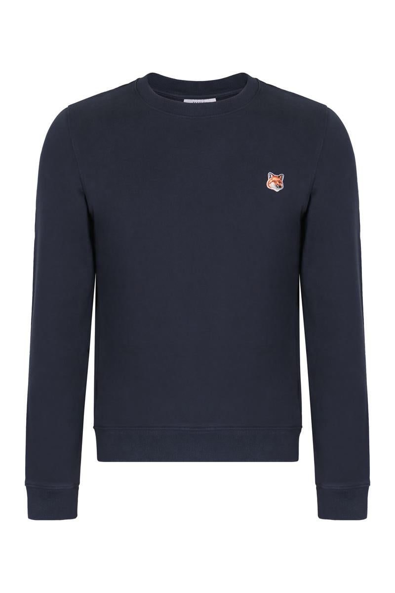Maison Kitsuné Baumwoll-Sweatshirt mit Rundhalsausschnitt