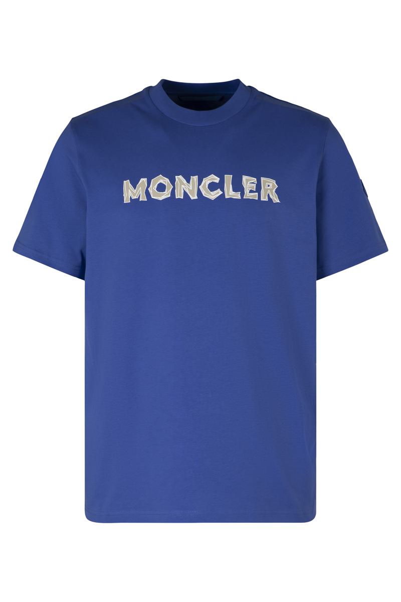 Moncler Baumwoll-T-Shirt mit Rundhalsausschnitt