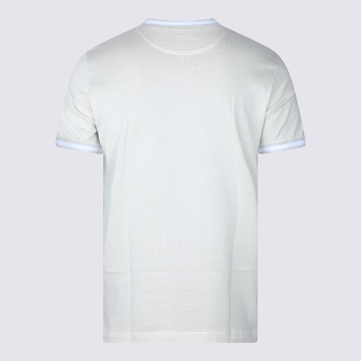 Eleventy – T-Shirt in Beige und Grau
