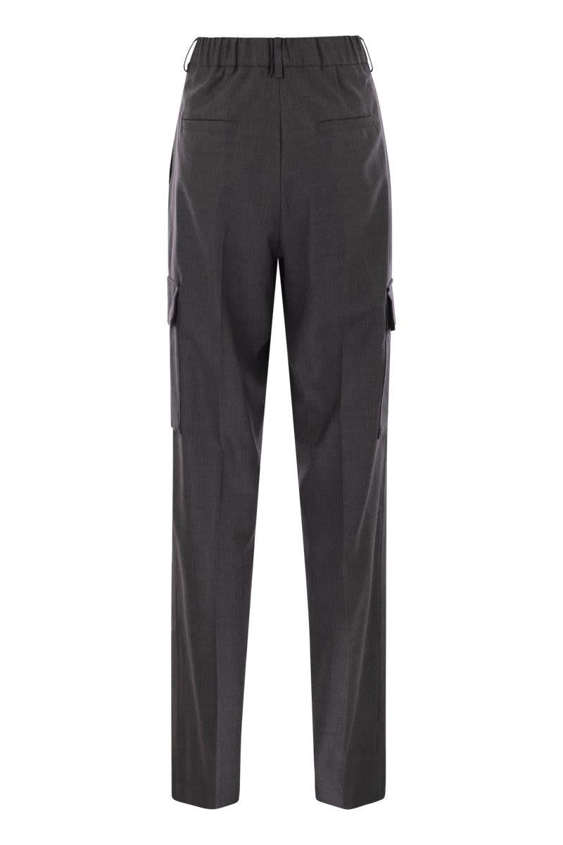 Herno Cargohose aus Woll-Viskose-Mix