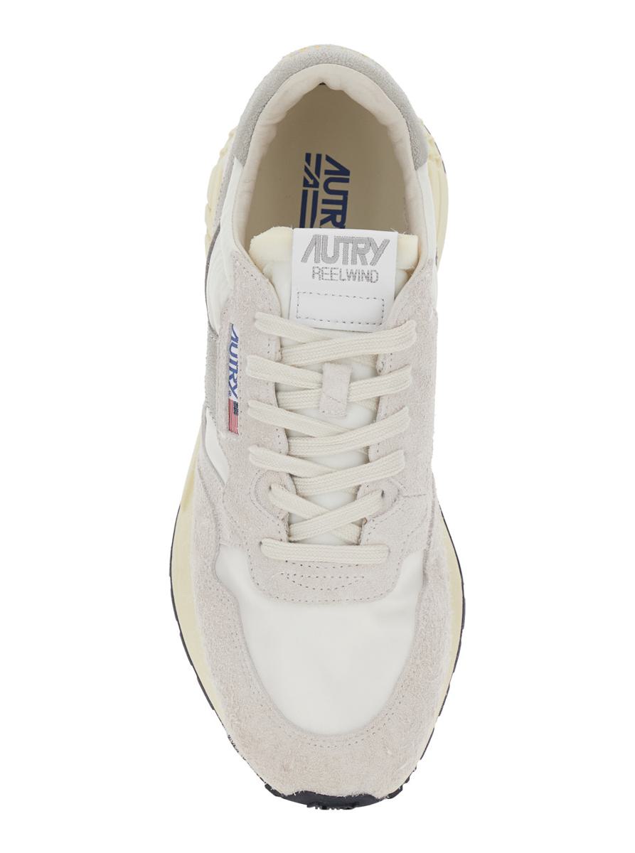 Graue Low-Top-Sneaker „Reel Wind“ mit Logodetail aus Wildleder für Herren
