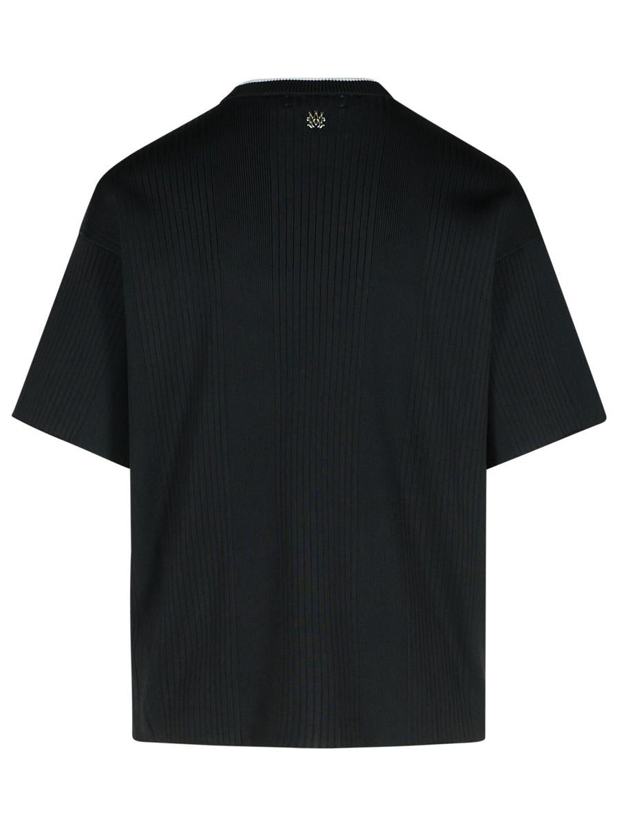 Amiri – Schwarzes T-Shirt „Jazz“ aus Viskosemischung