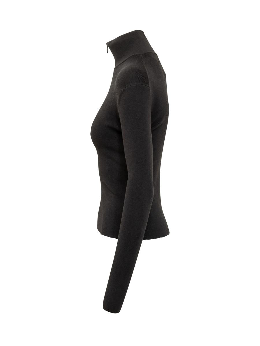 Courrèges Schwarzer Courrèges Rollkragenpullover
