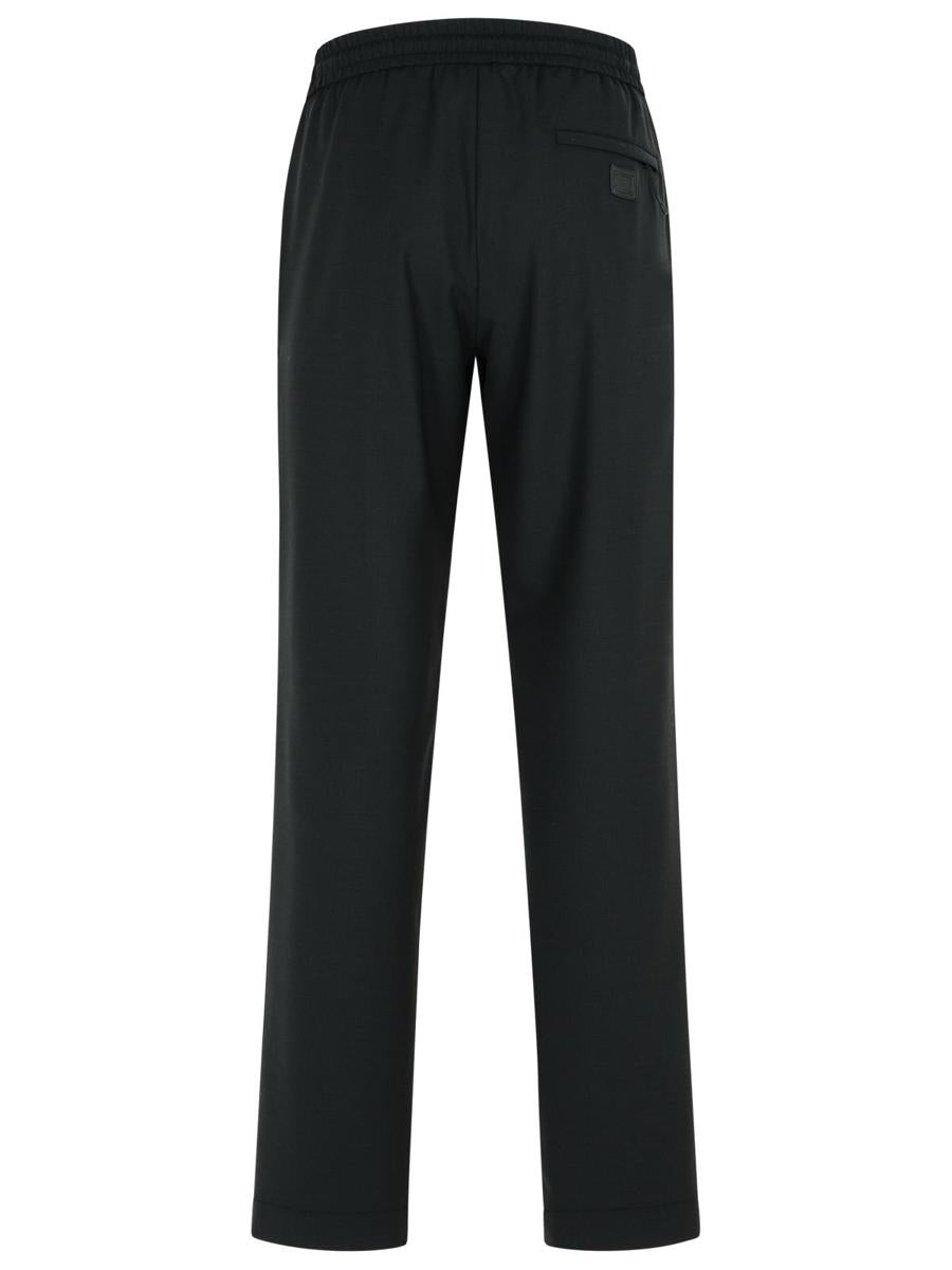 Dolce & Gabbana Schwarze Hose aus Wollmischung