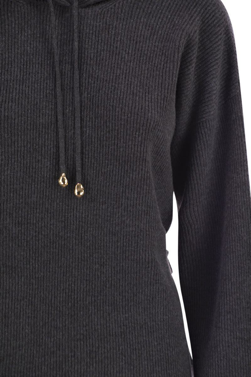 Fabiana Filippi – Kapuzenpullover mit englischem Rippenmuster