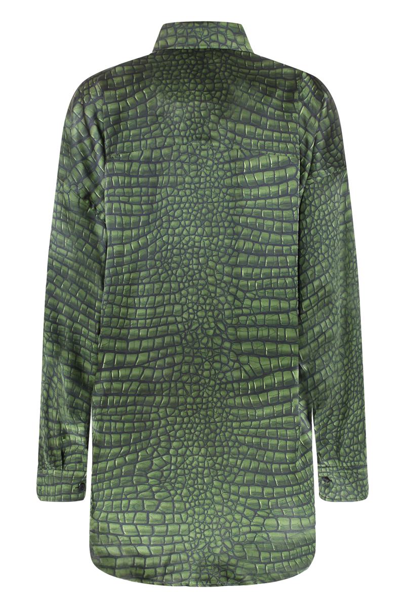Balenciaga Seidenhemd mit Cocoon-Print