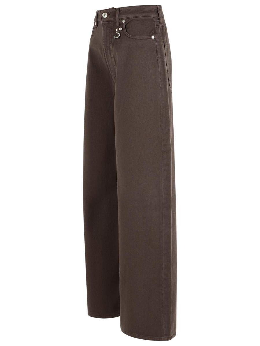 Sportmax „Siamese“ braune Baumwolljeans