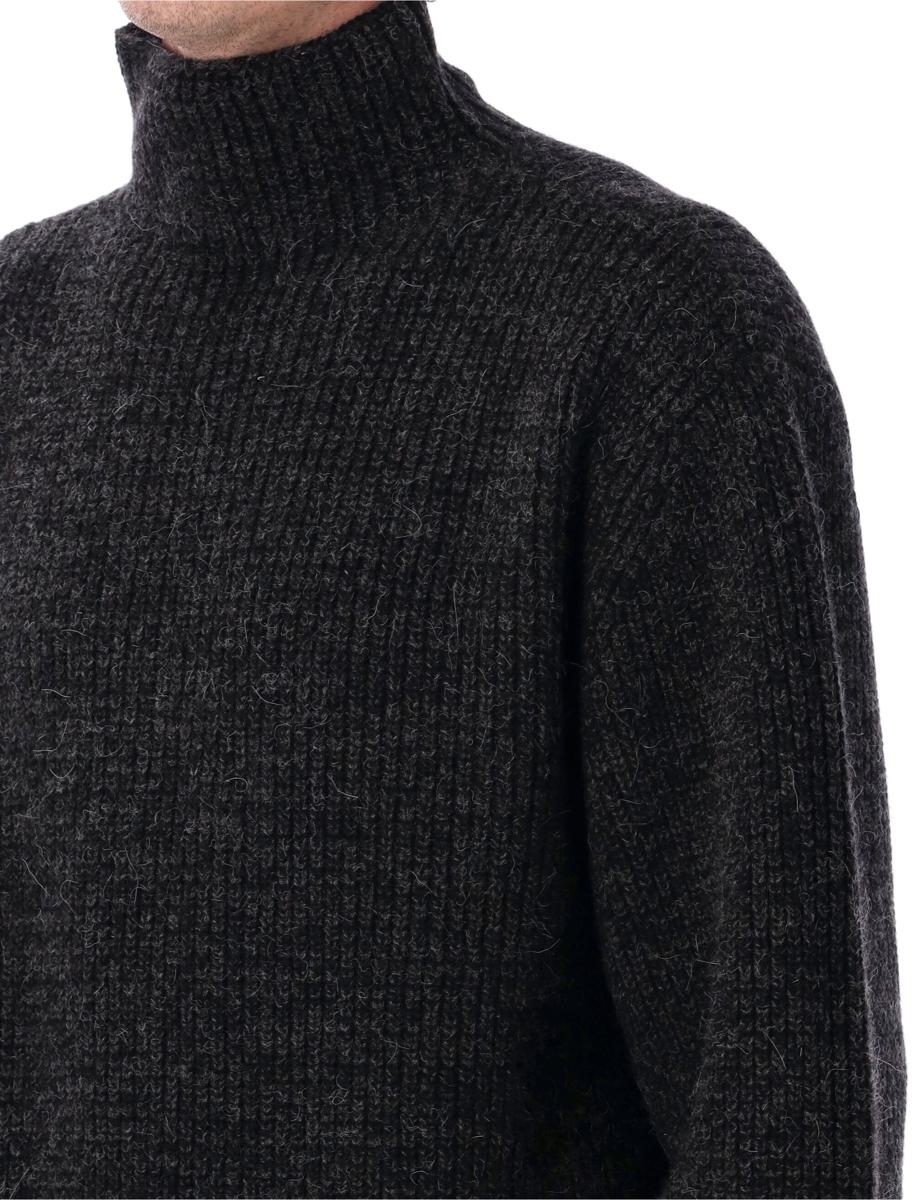 Lemaire Yak Alpaka Pullover mit hohem Kragen