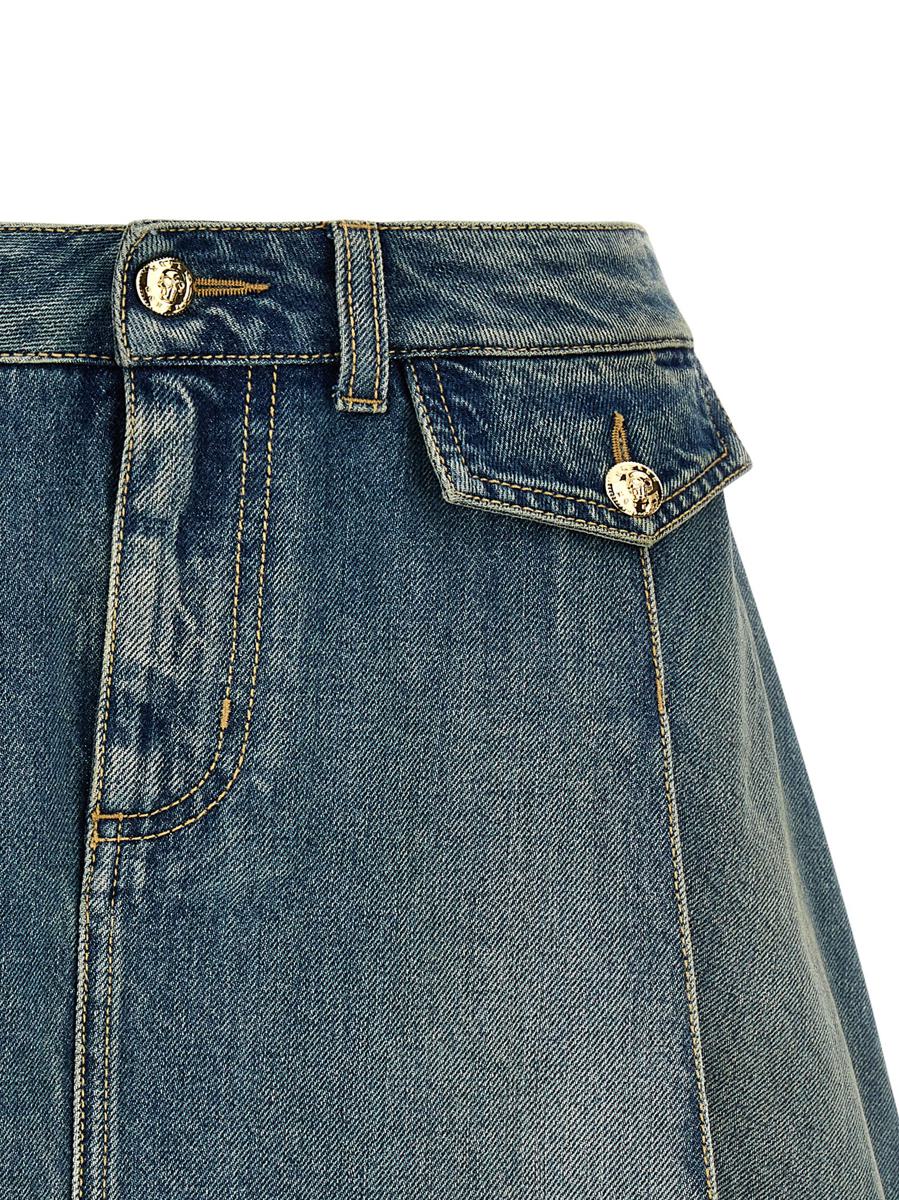 Alexander McQueen Denim-Minirock