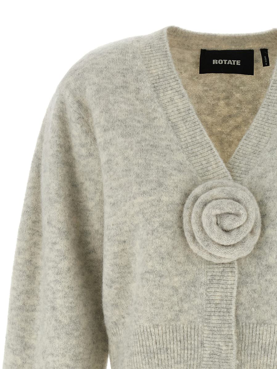 Rotate Birger Christensen-Cardigan „Knit Puffsleeve“.