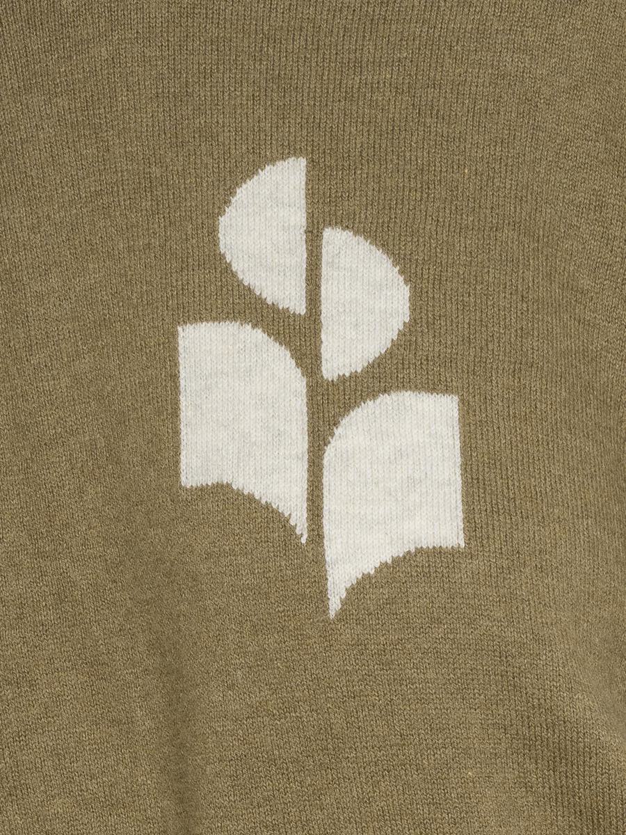 Isabel Marant Étoile Elfenbeinfarbener Pullover mit Marant Étoile-Logo