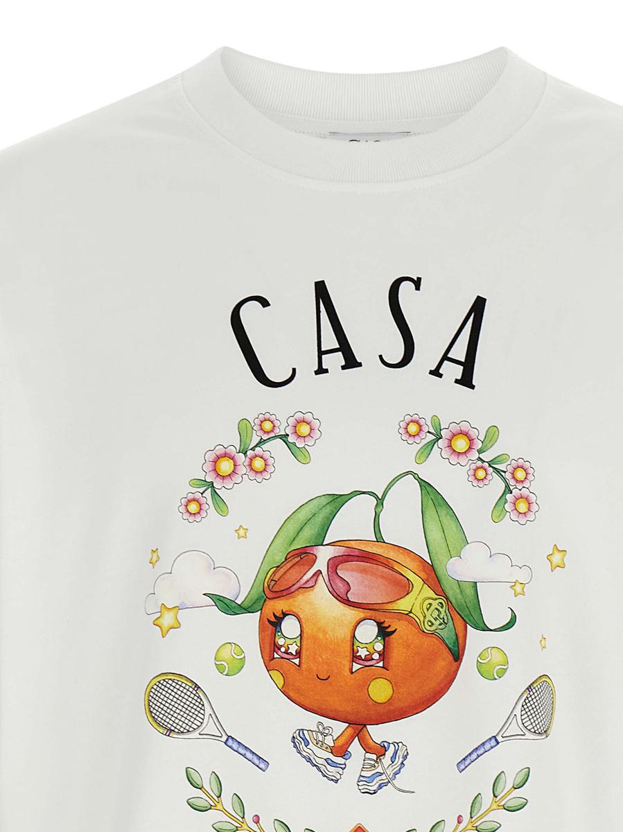 Casablanca T-Shirt „Casa Way Orange Mascot“
