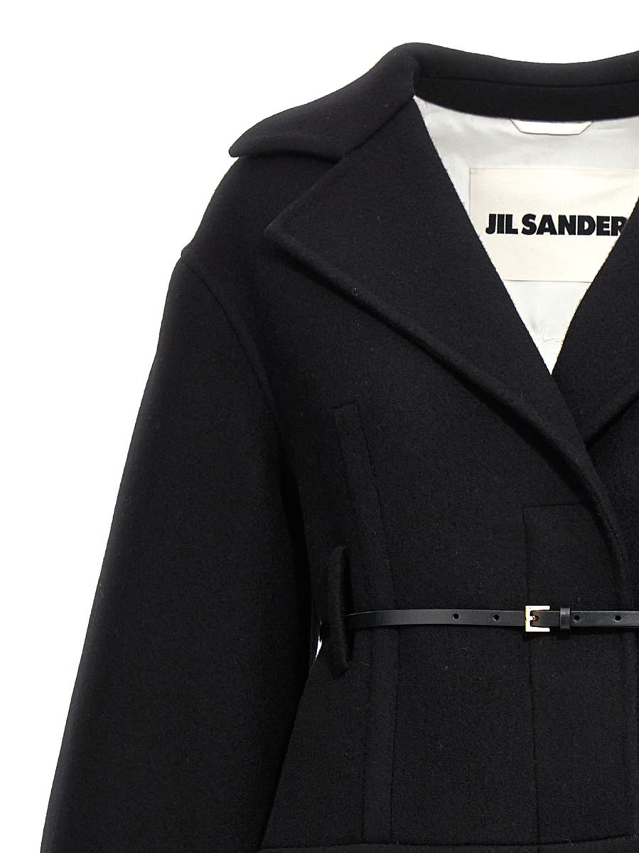 Jil Sander Langer Wollmantel