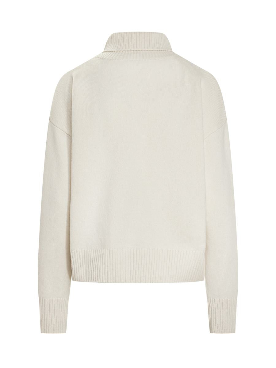 AMI Paris – Weißer Pullover mit Stehkragen von Ami Paris