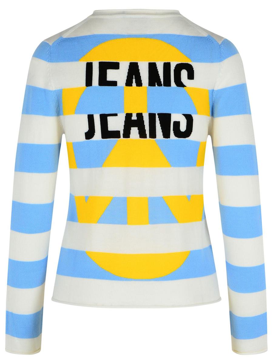 Moschino Jeans Mehrfarbiger Pullover aus Schurwolle