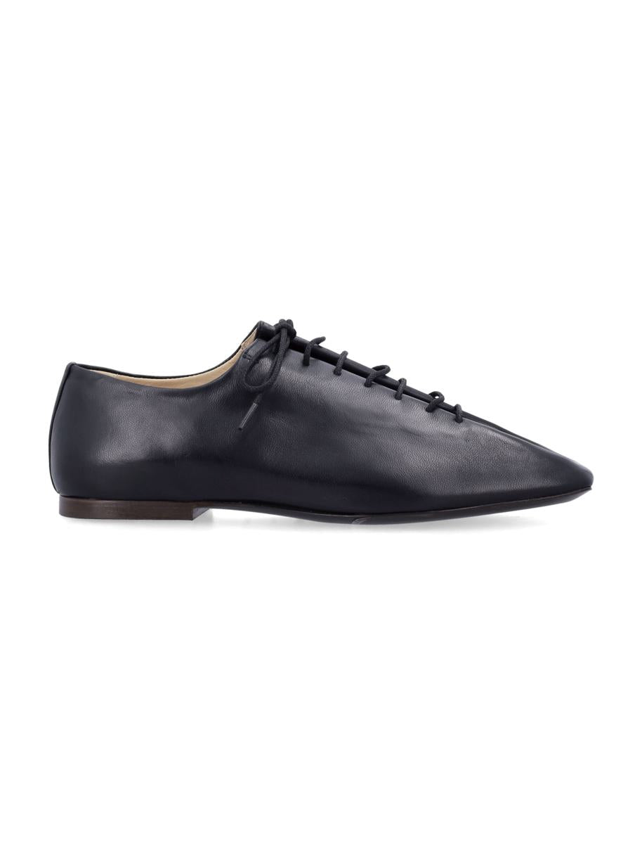 Lemaire Souris Flat Nappa Derbys Schwarz