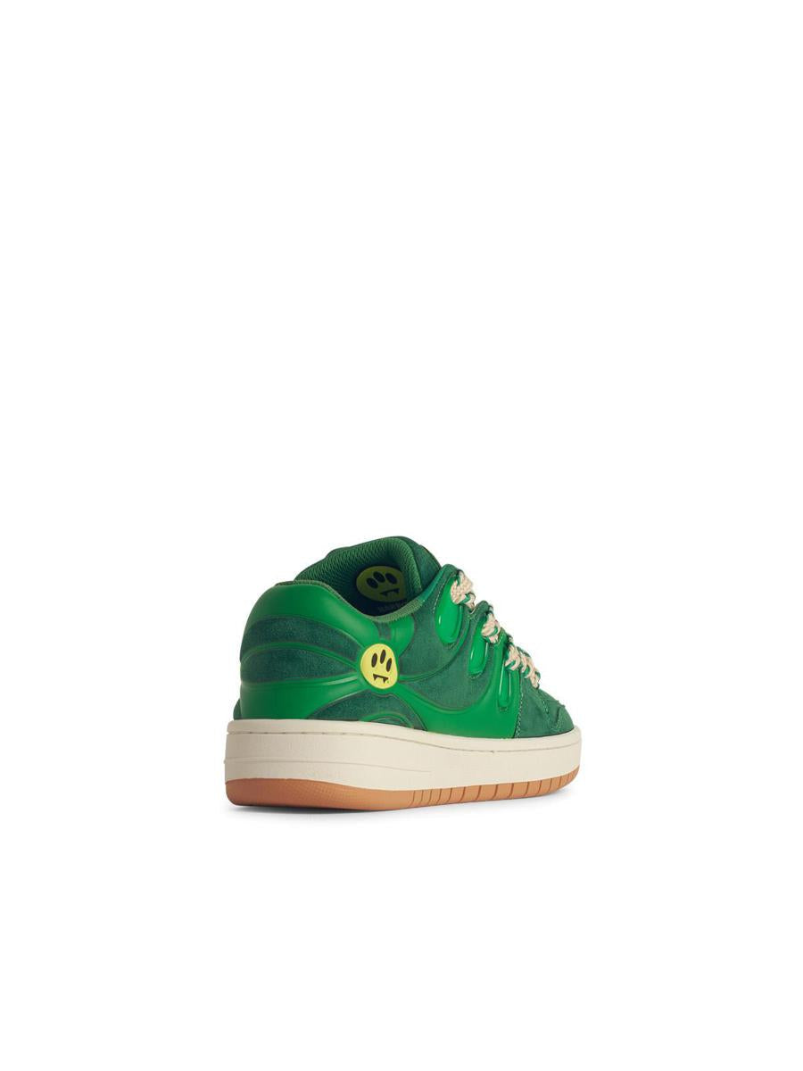Grüne Leder-Sneaker „Barrow Skate“