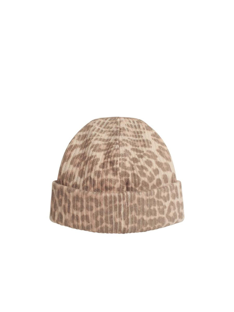 Ganni – Mehrfarbige Beanie „Leo“ aus Wollmischung