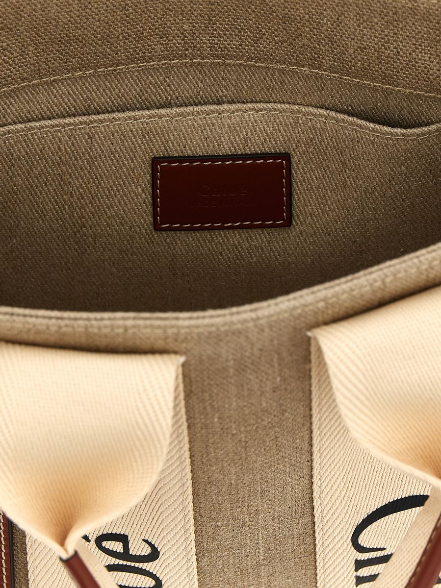 Chloé Woody Kleine Canvas-Tasche