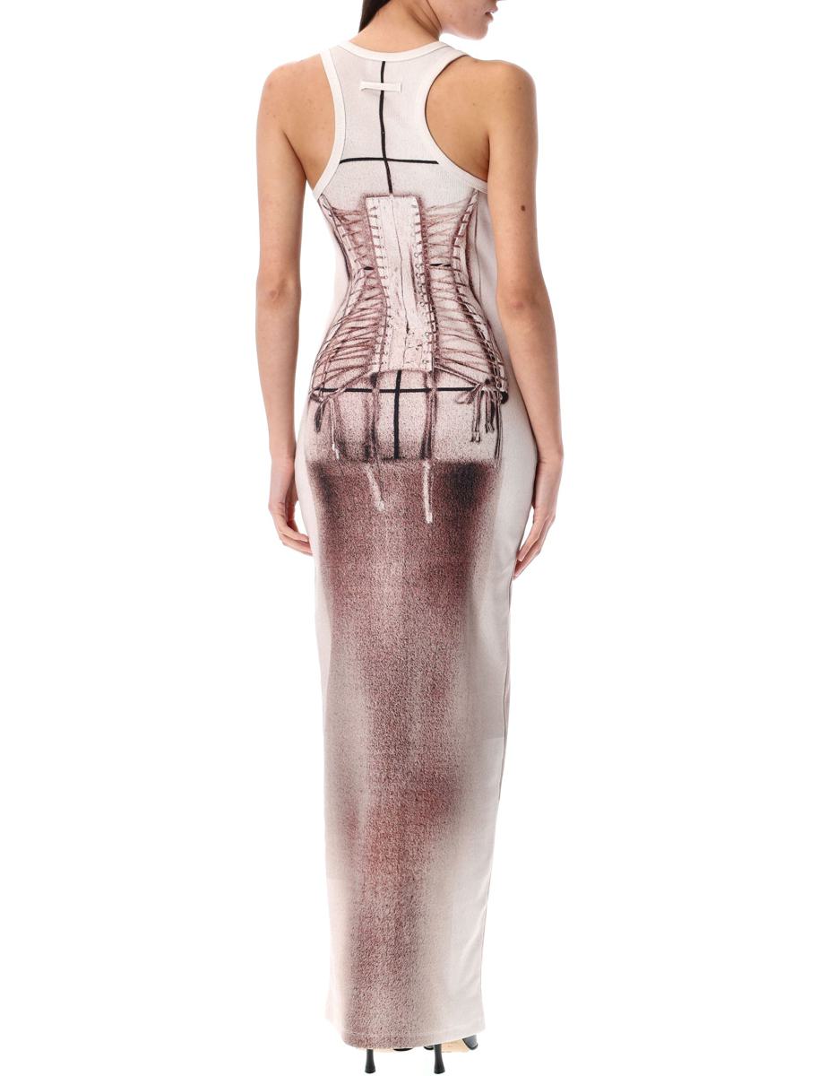 Jean Paul Gaultier Korsett Trompe L'Oeil Strickkleid