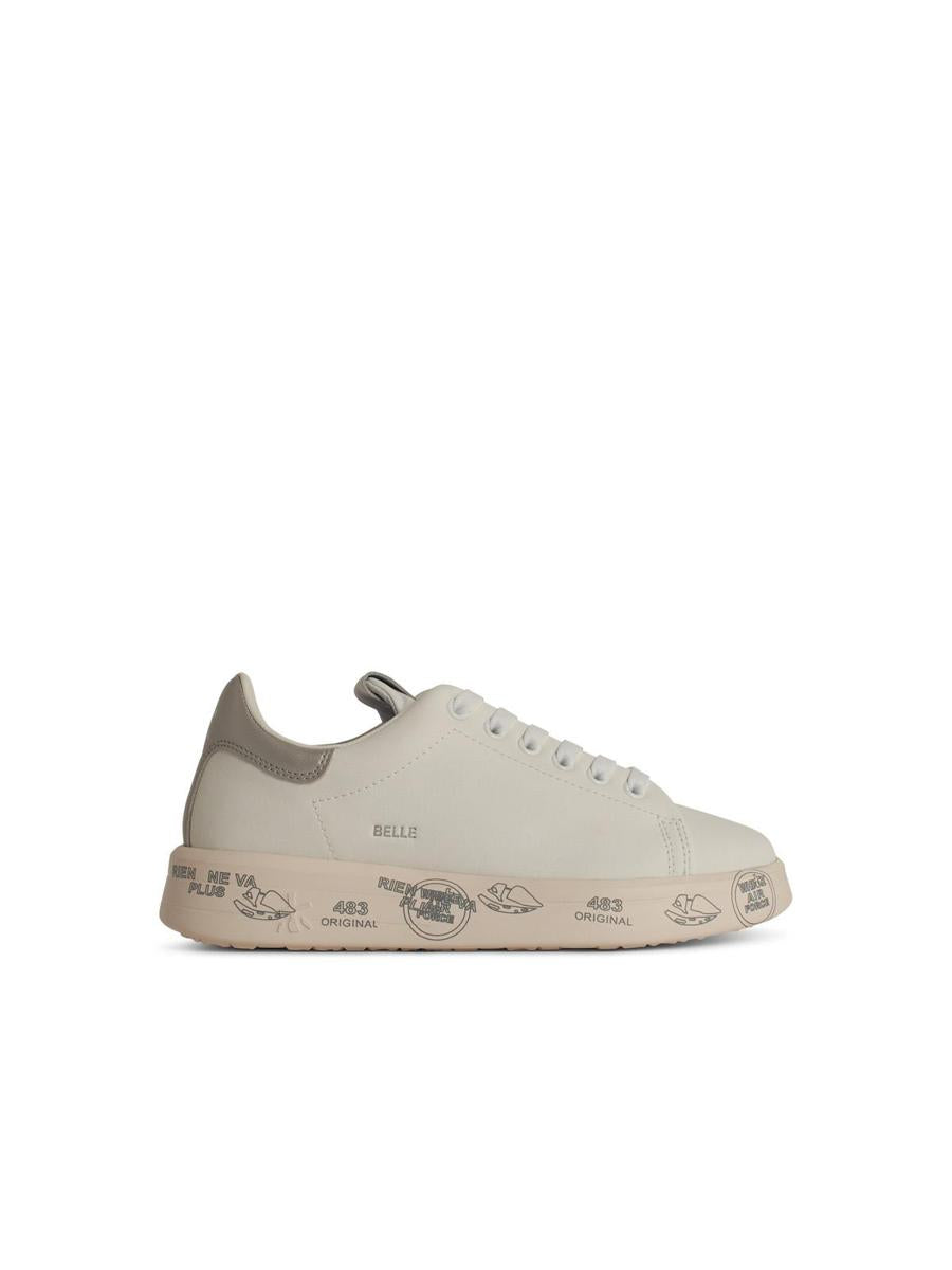 Premiata „Belle“ weiße Ledersneaker