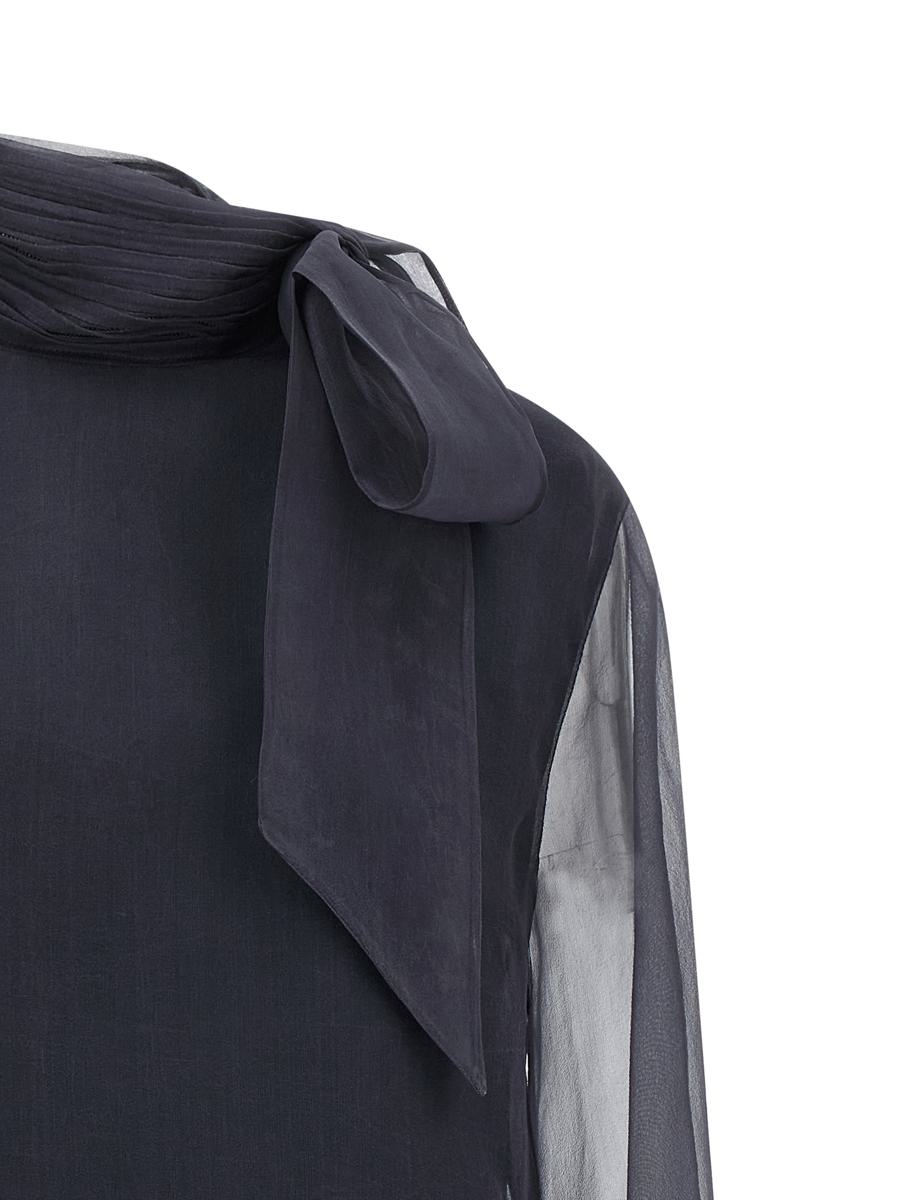 Brunello Cucinelli Bluse aus knuspriger Seide