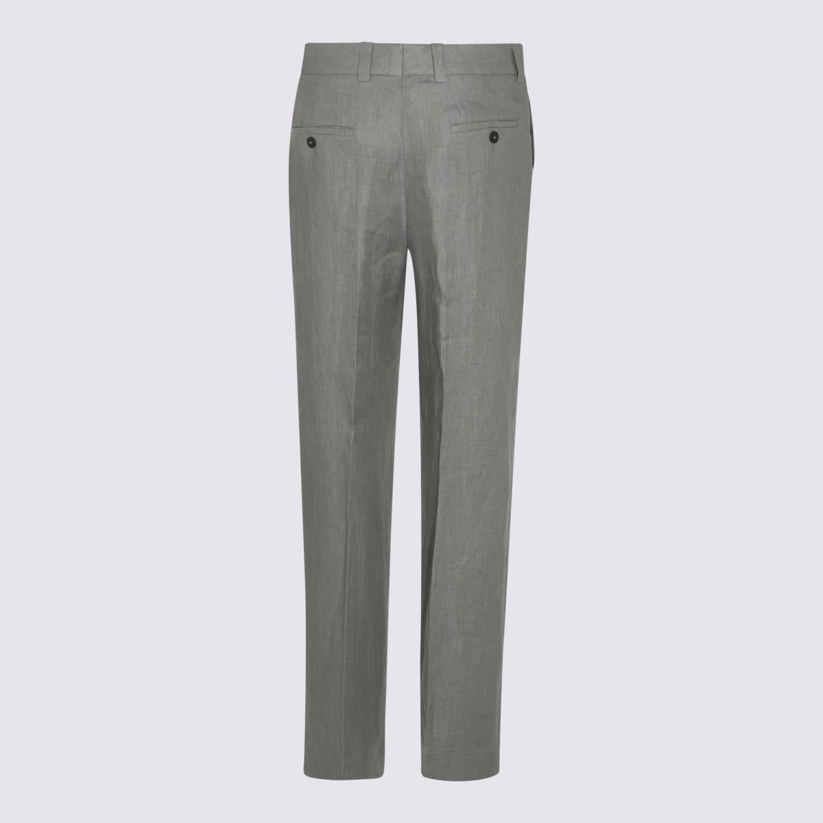 Incotex Graue Leinenhose