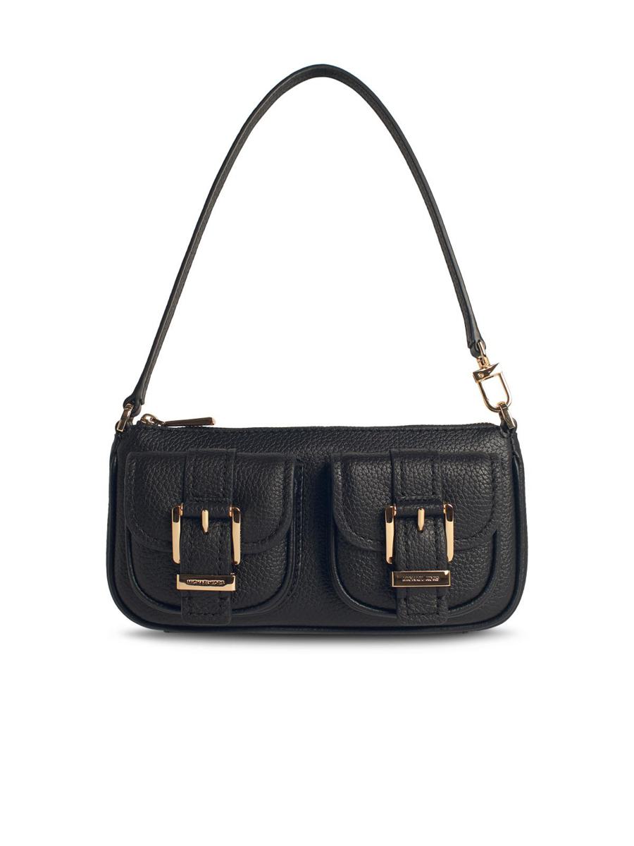 Michael Kors „Zoe“ schwarze Ledertasche