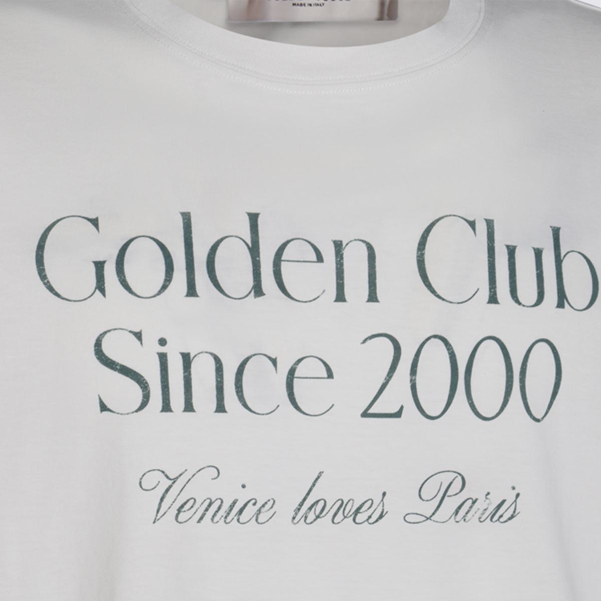 Weißes Baumwoll-T-Shirt von Golden Goose