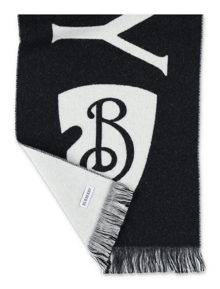 Burberry-Jacquard-Wollschal mit Logo