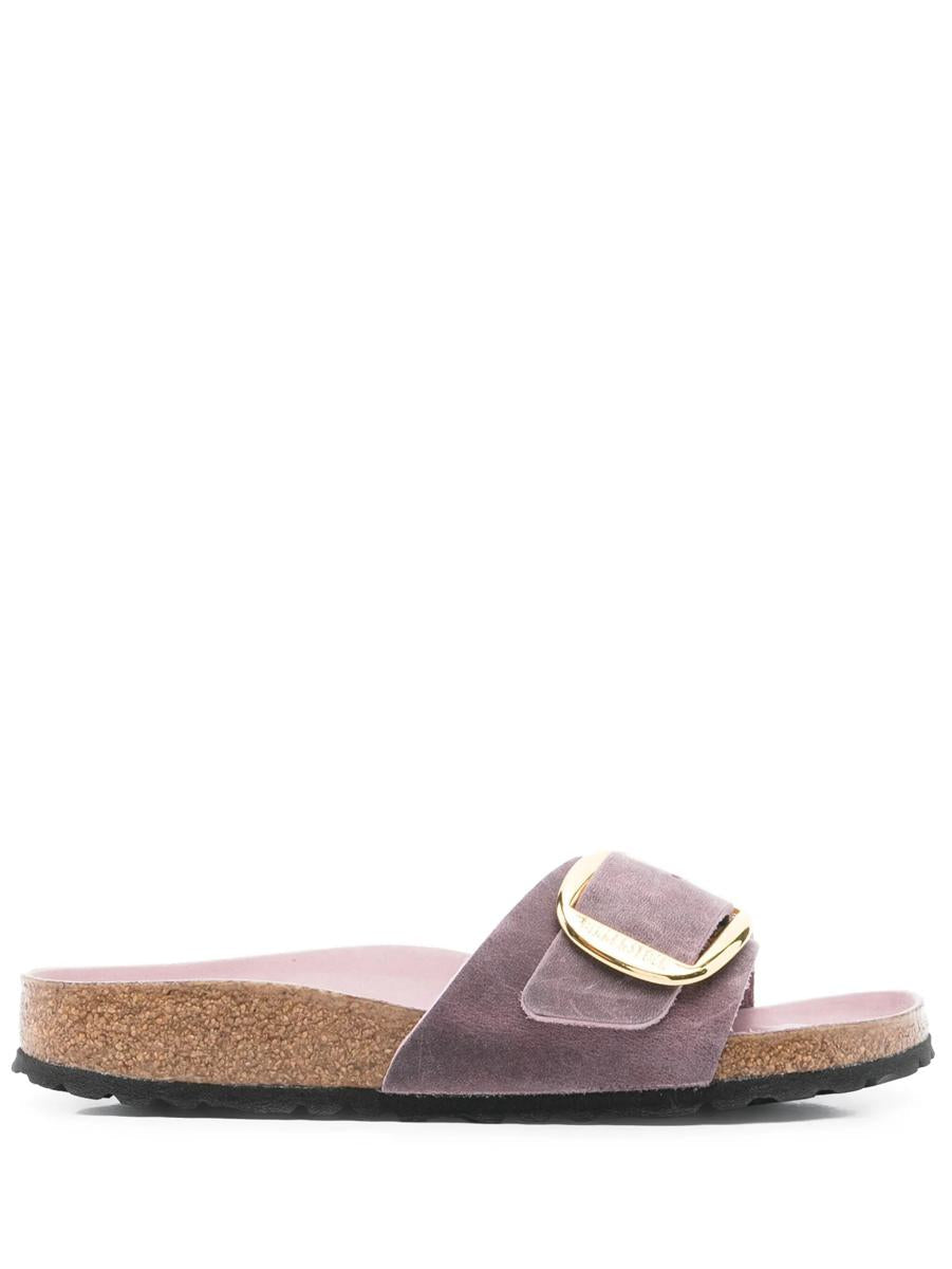Birkenstock Madrid Big Buckle Lavendel, Schuhe aus geöltem Leder