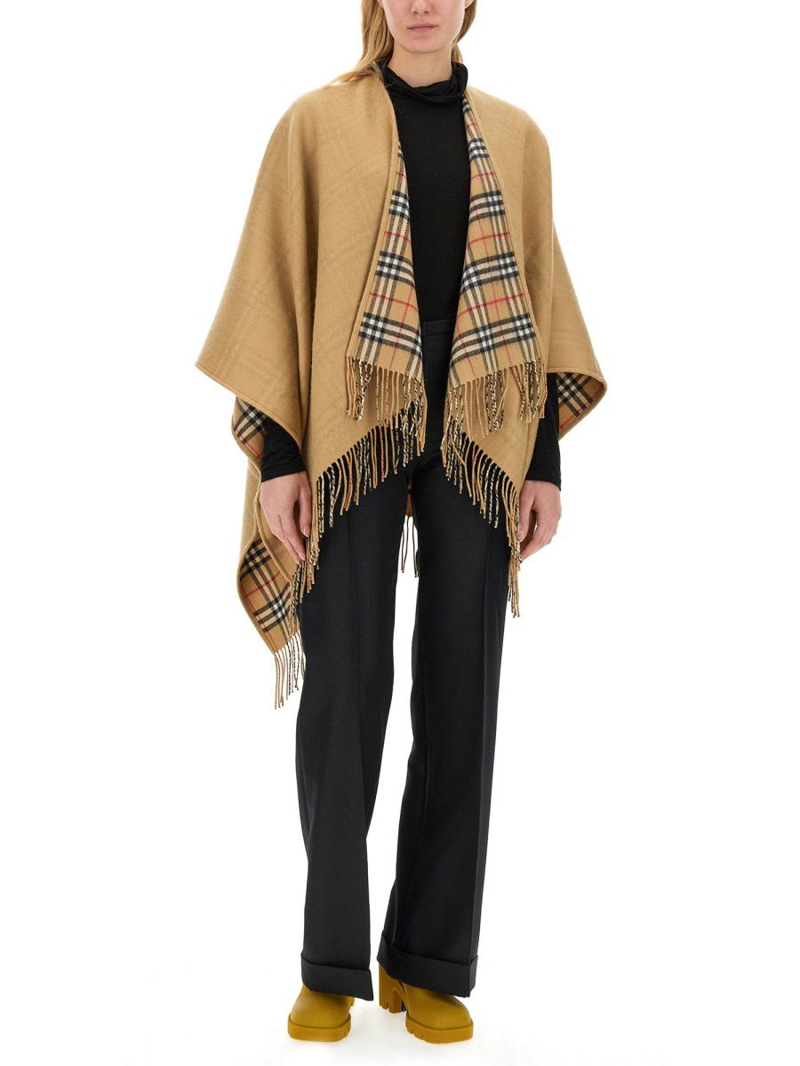 Burberry Mantella Reversibile im Lana-Karomuster