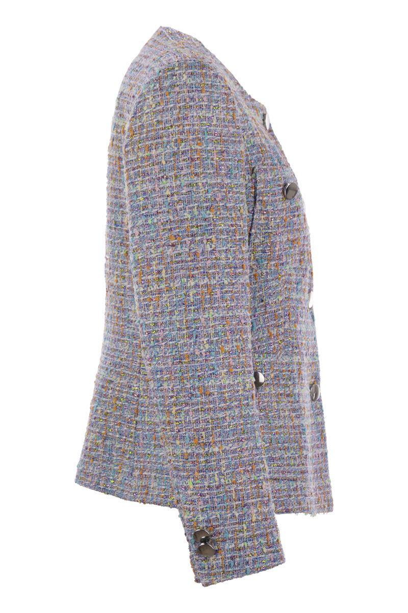 Tagliatore – Jacke mit Rundhalsausschnitt und Vordertaschen