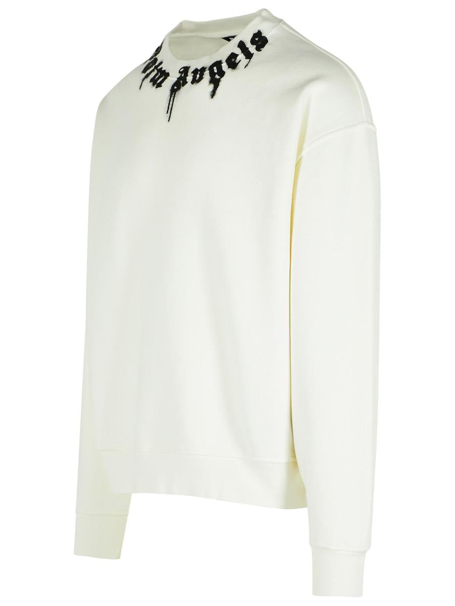 Palm Angels – Weißes Baumwoll-Sweatshirt