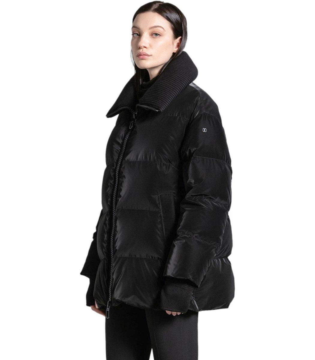 Duno – Glänzende schwarze Daunenjacke