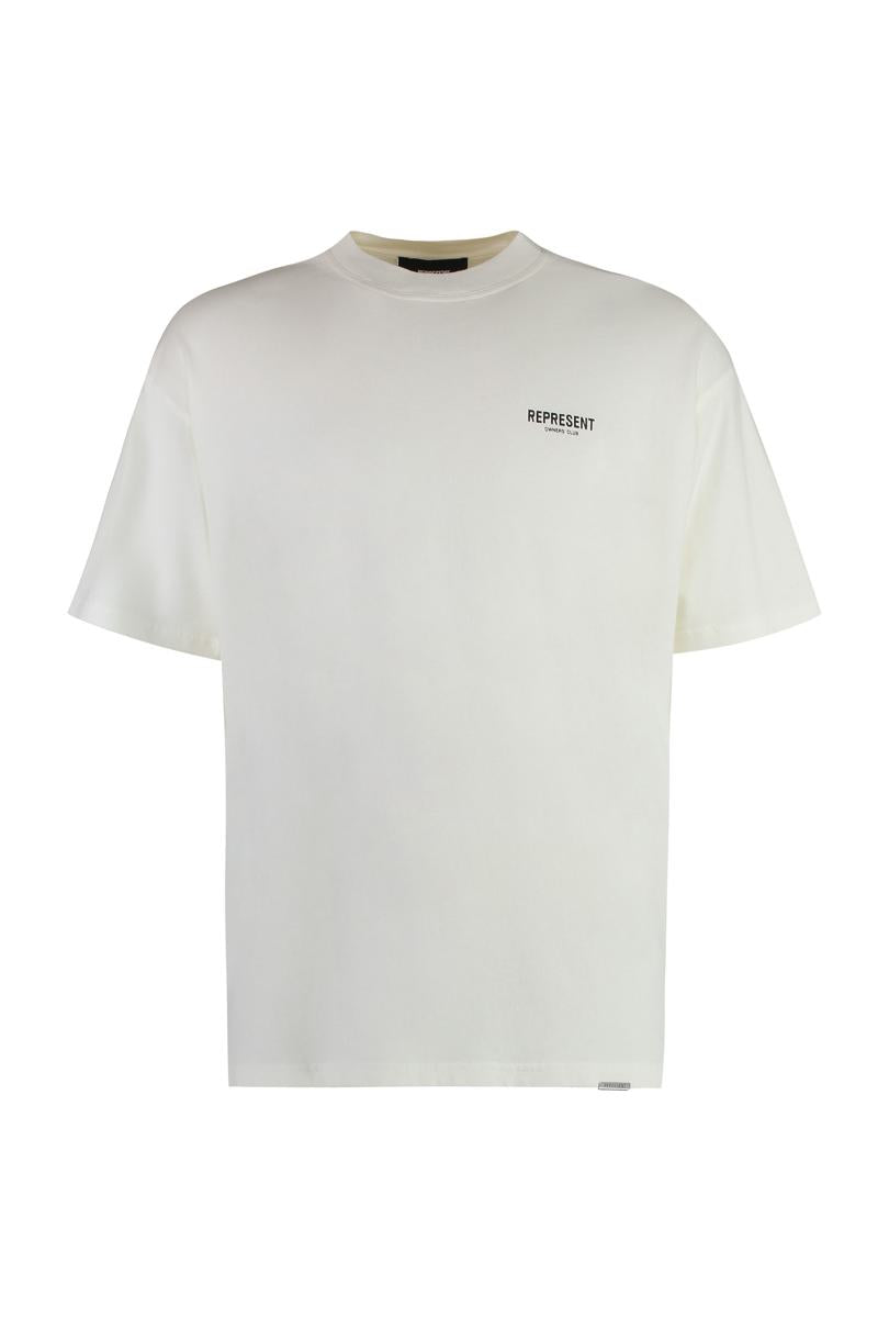 Represent Baumwoll-T-Shirt mit Rundhalsausschnitt