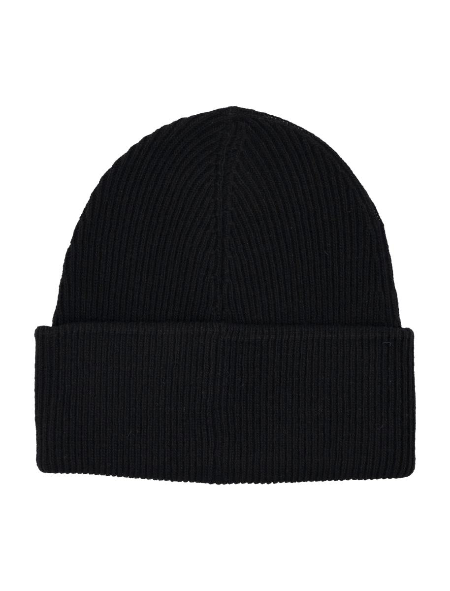 MM6 Maison Margiela Gerippte Beanie aus Wollmischung Schwarz