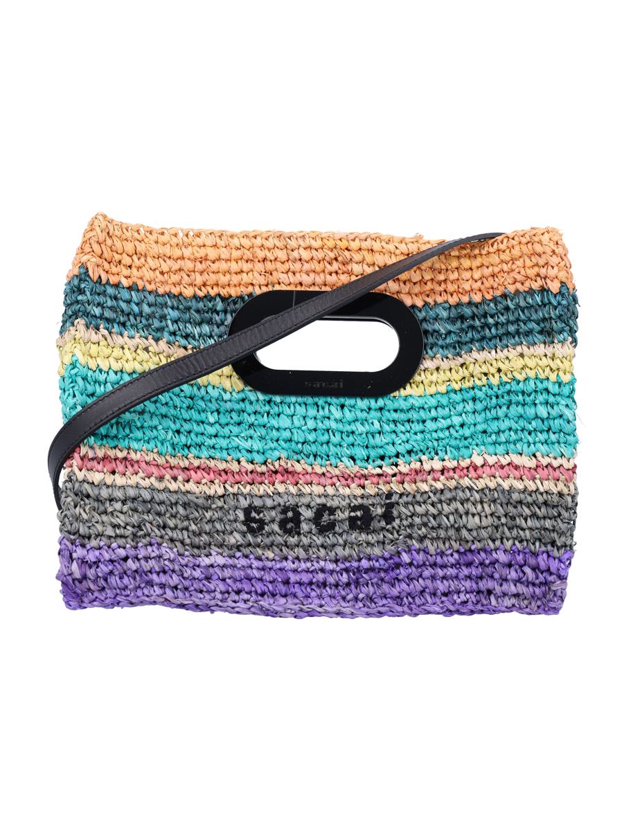 Sacai Raffia Mini-Tasche