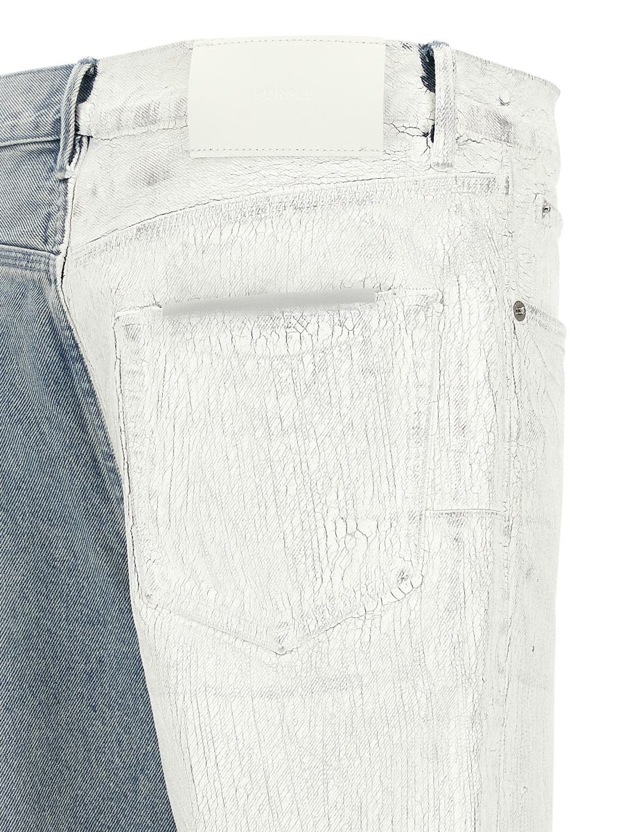 Lila Marke „Crackle Silver“ Jeans