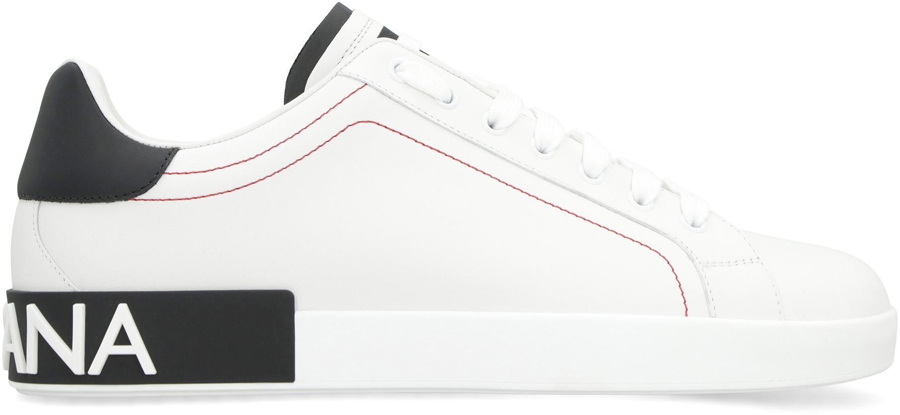 Dolce & Gabbana – Niedrige Portofino-Sneaker aus Leder