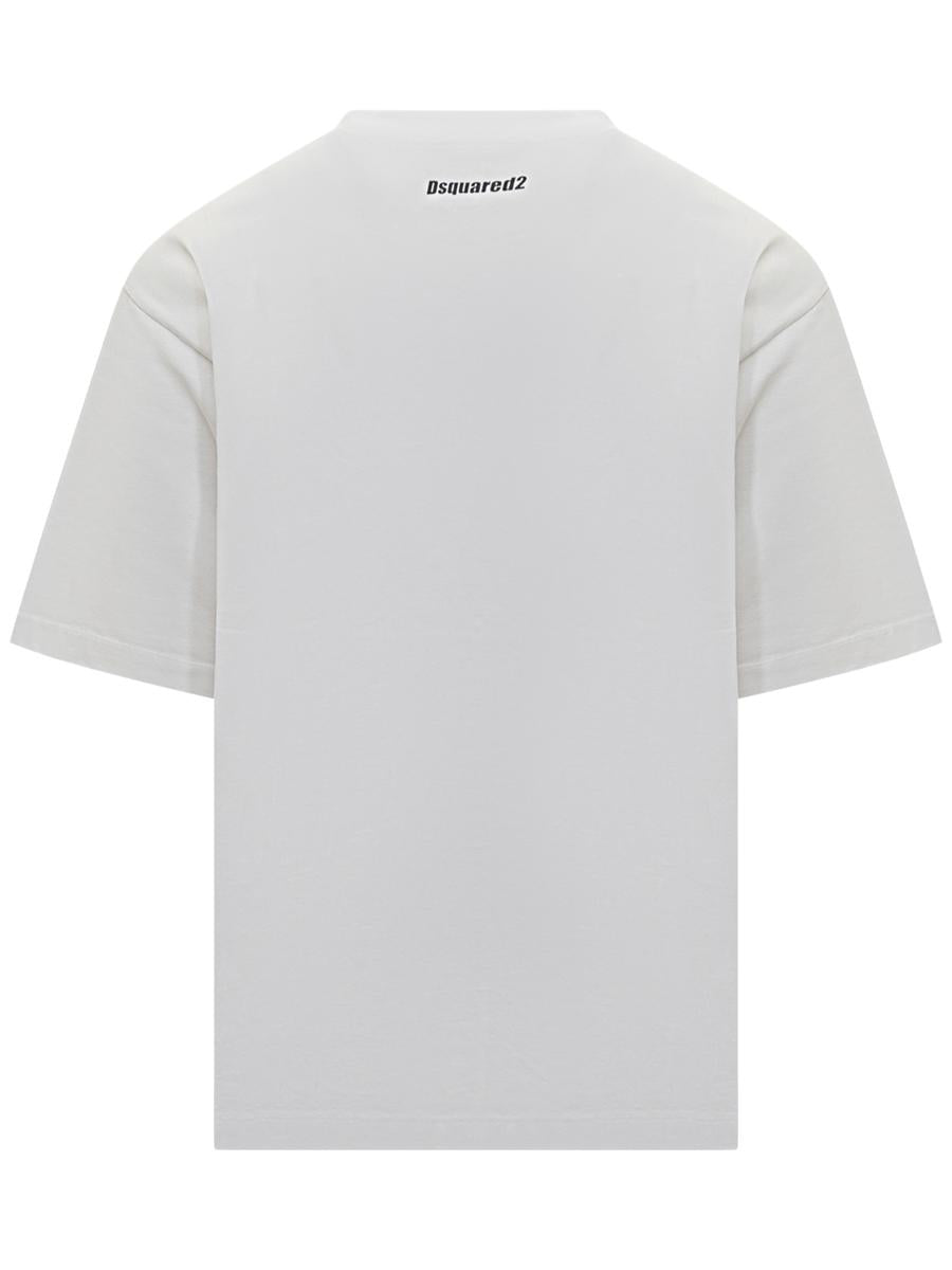 DSQUARED2 – Weißes T-Shirt „Obsessed2“ von Dsquared2