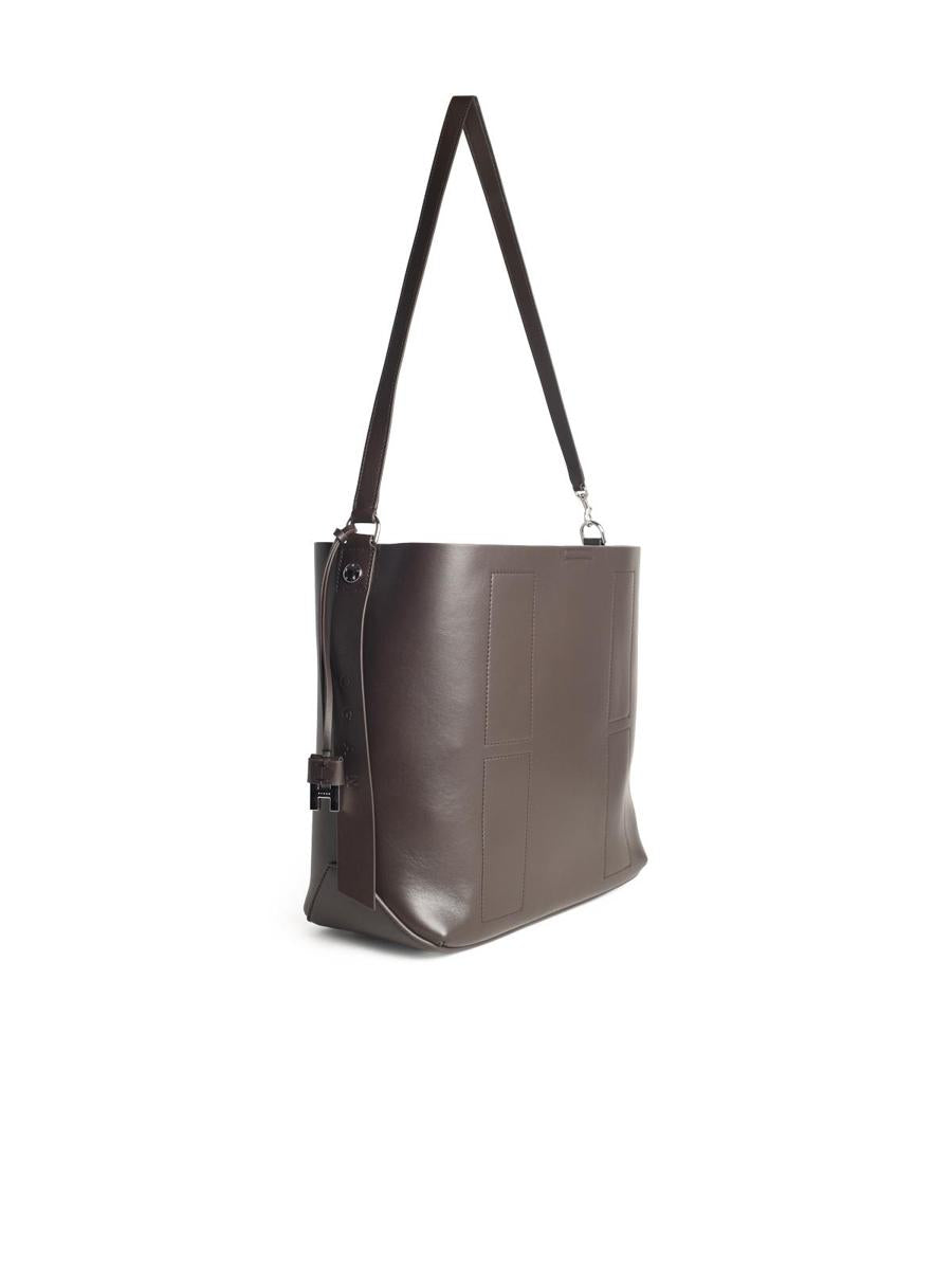 Hogan Schokoladenbraune Ledertasche